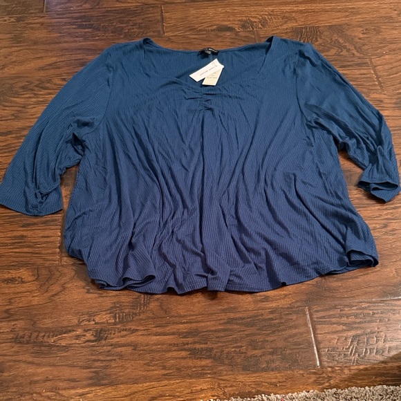 Lane Bryant Deep Blue Blouse - Picture 1 of 4